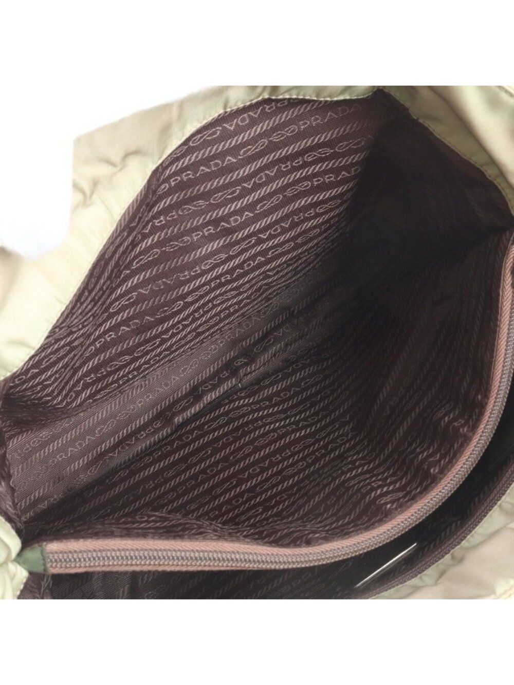 Prada Tessuto Nylon Triangle Logo Tote Shoulder Hand - Picture 7 of 10